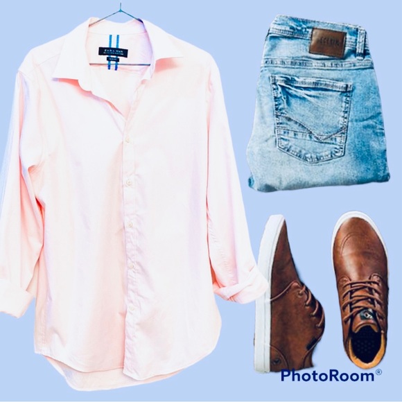 ZARA Men’s Slim Fit Dress Shirt - Picture 9 of 15